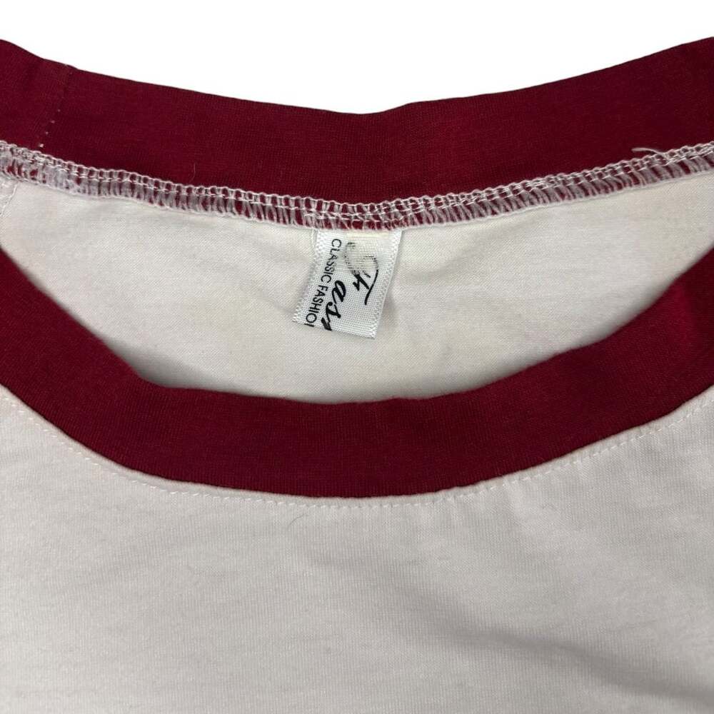 Fashion Classic Fashion Wino Saur Dinosaur Wine Graphic Raglan T-Shirt Size S/M - Picture 3 of 7
